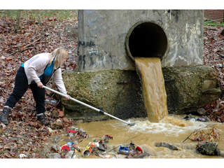 Stormwater pollution flowing to the South River